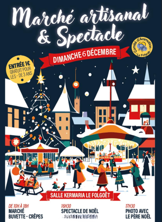 marché artisanal et spectacle de noël